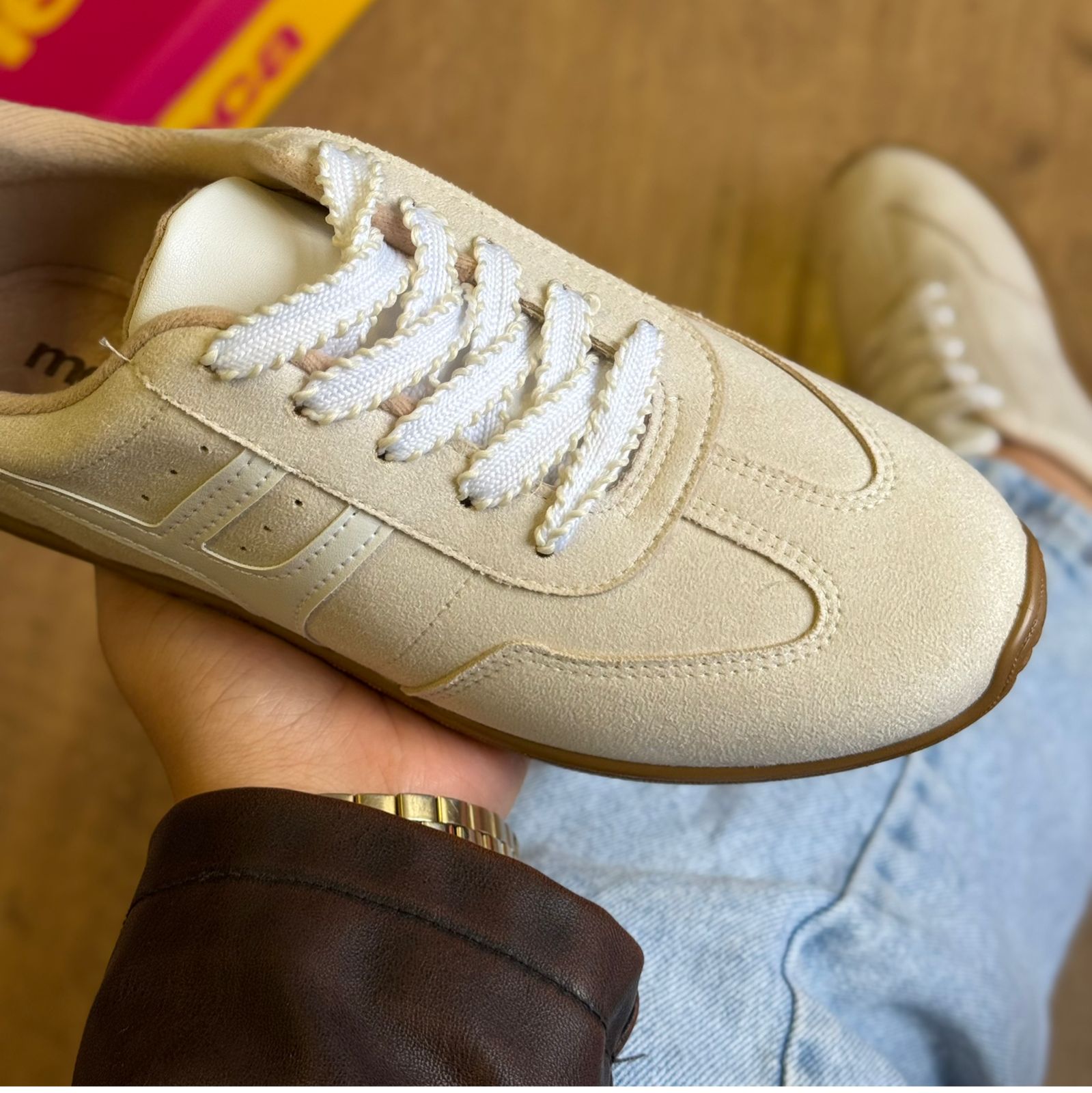 Tênis Moleca Listras Laterais 5827.101