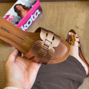 Rasteira Dakota Croco Y9551