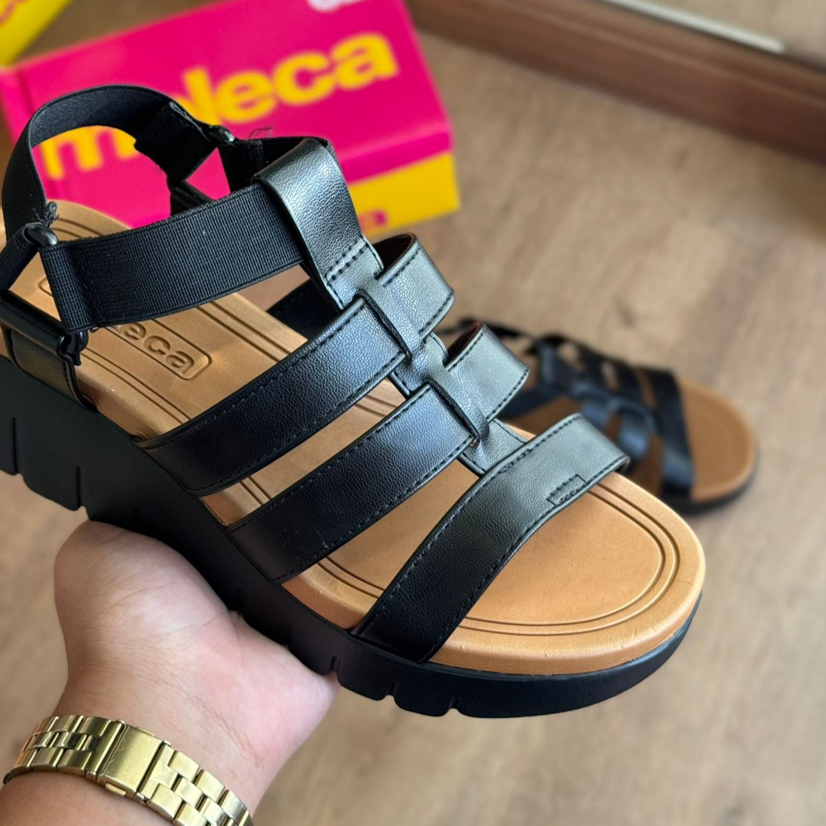 Sandália Moleca FlatForm Tiras Grossas 5536.103