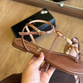 Sandália Vizzano Rasteiras Adornos nas Tiras 6235.1721