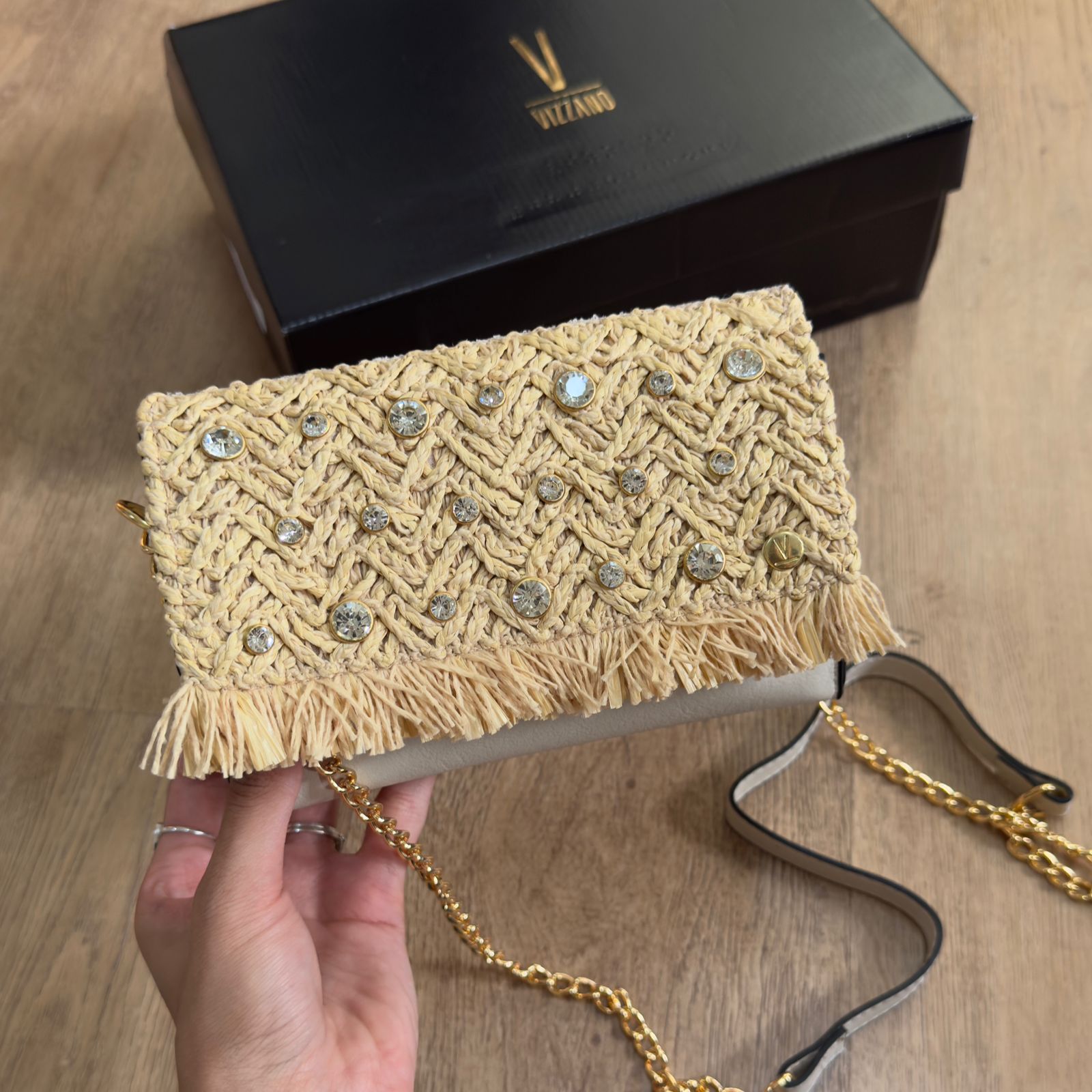 Bolsa Vizzano Tramado Detalhes Em Strass 10032.14